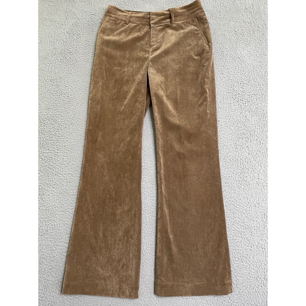 COLDWATER CREEK WHISPER CORDUROY TROUSER PANTS Wmens SIZE 6 Brown Career Work